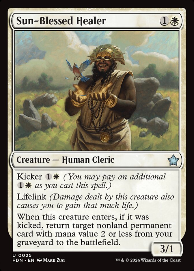 Sun-Blessed Healer 25/291 (Foundations)  - Foil