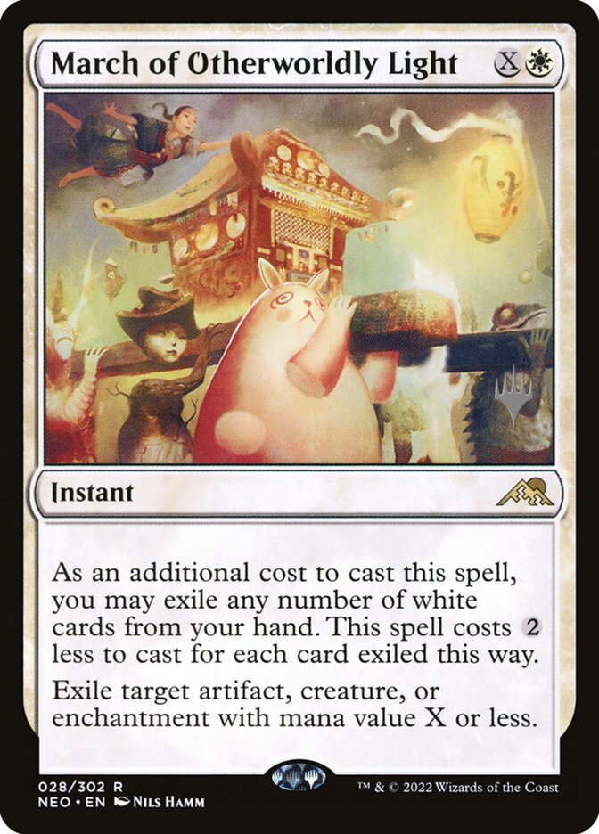 March of Otherworldly Light 28 (Promo Pack: Kamigawa: Neon Dynasty) 