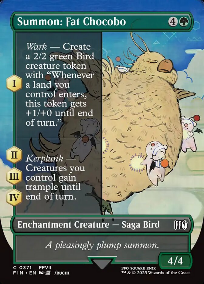 Summon: Fat Chocobo 371 (FINAL FANTASY)  - Borderless