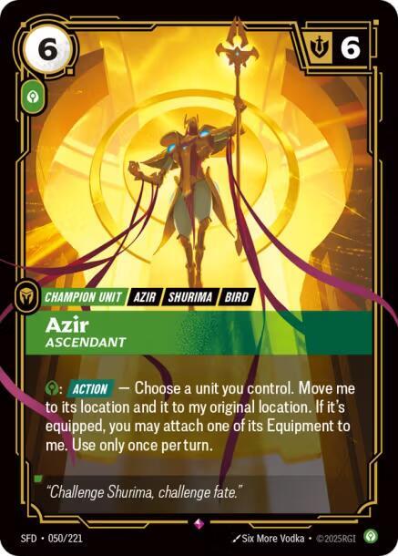 Azir - Ascendant 050/221 (Spiritforged)  - Foil