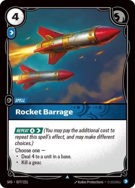 Rocket Barrage 77/221 (Spiritforged)  - Foil