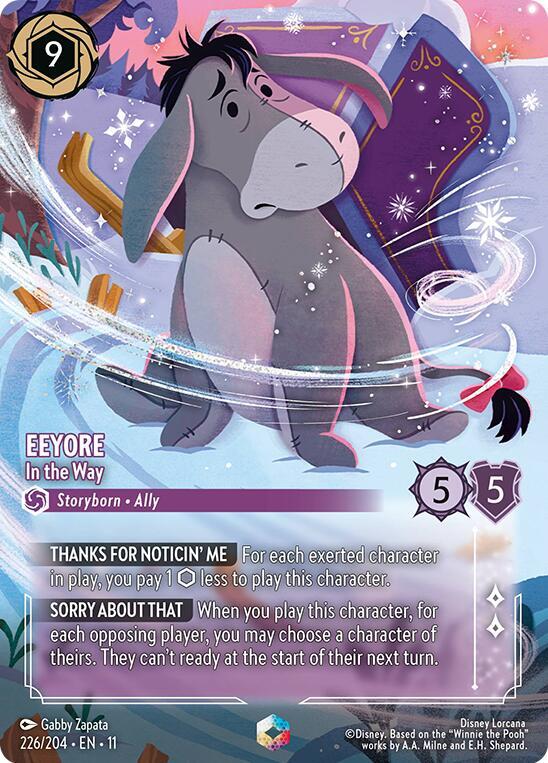 Eeyore, In the Way (Enchanted) 226/204 (Winterspell)  - Holofoil