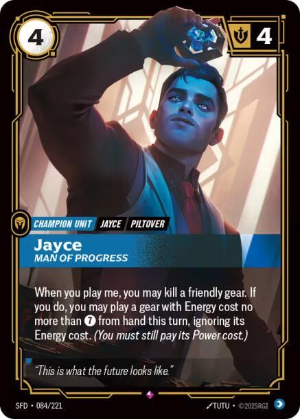 Jayce - Man of Progress 084/221 (Spiritforged)  - Foil