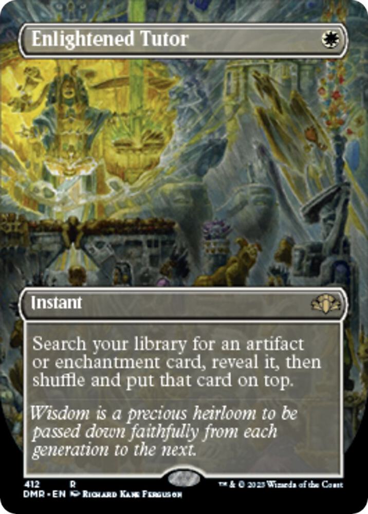 Enlightened Tutor 412/261 (Dominaria Remastered)  - Borderless Foil
