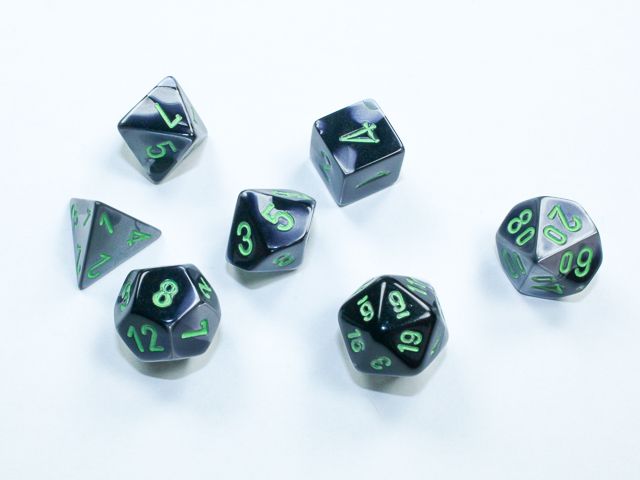 CHX 20645 Gemini Mini Black-Grey/Green 7-Die Set