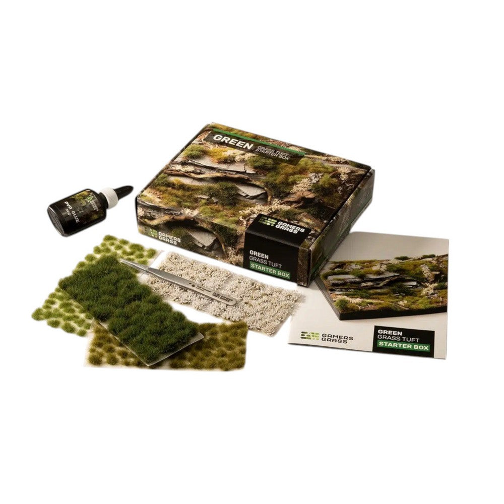 Gamers Grass - Box Sets - Grass Tuft Starter Box - Green