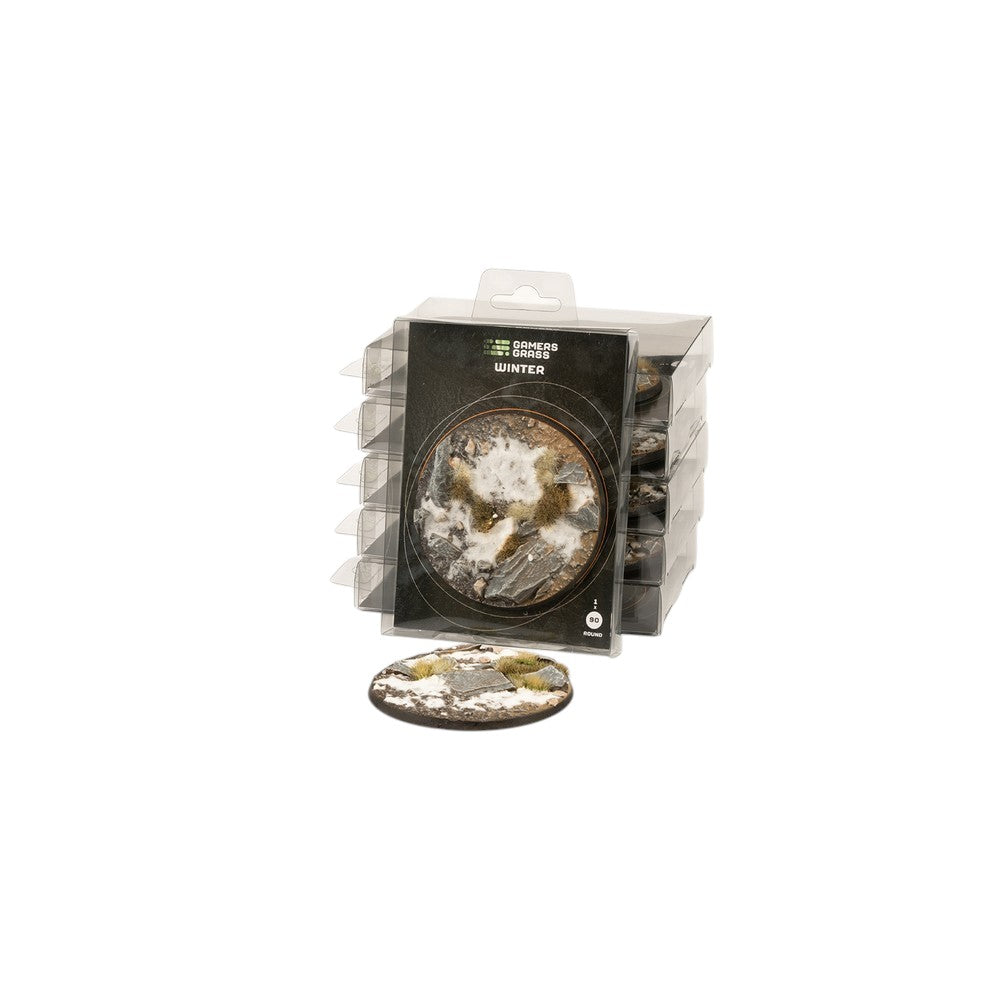 Gamers Grass - Battle Ready Bases - Winter - Round 90mm (x1)