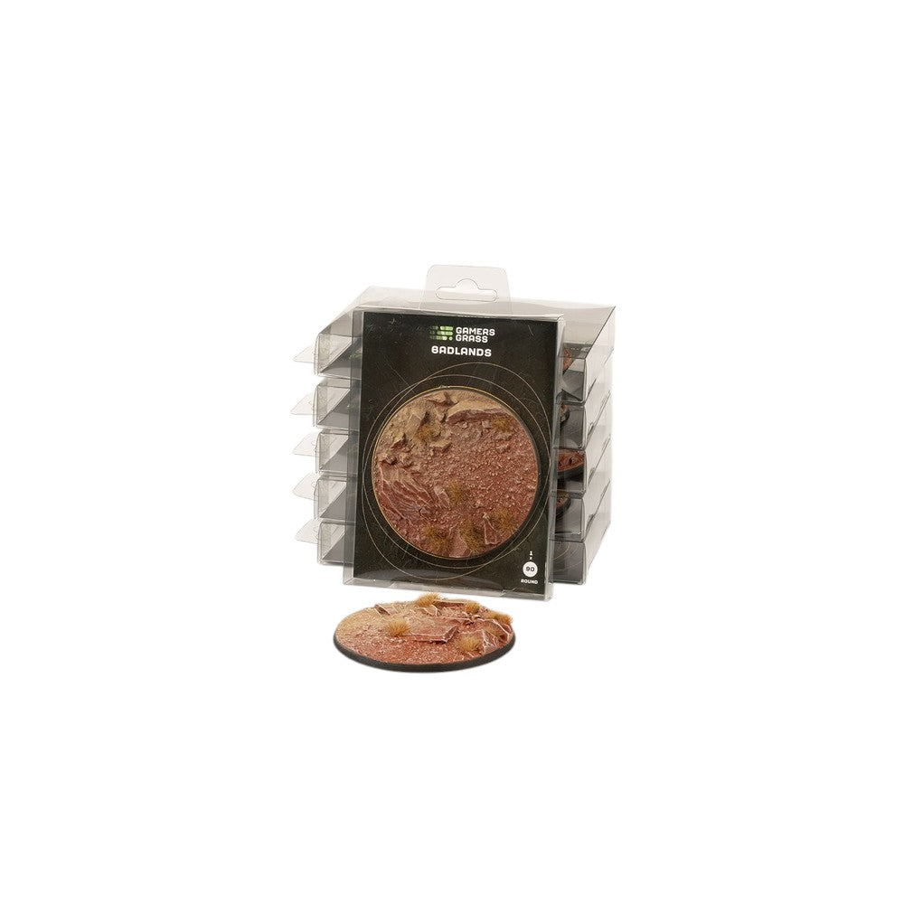 Gamers Grass - Battle Ready Bases - Badlands - Round 90mm (x1)