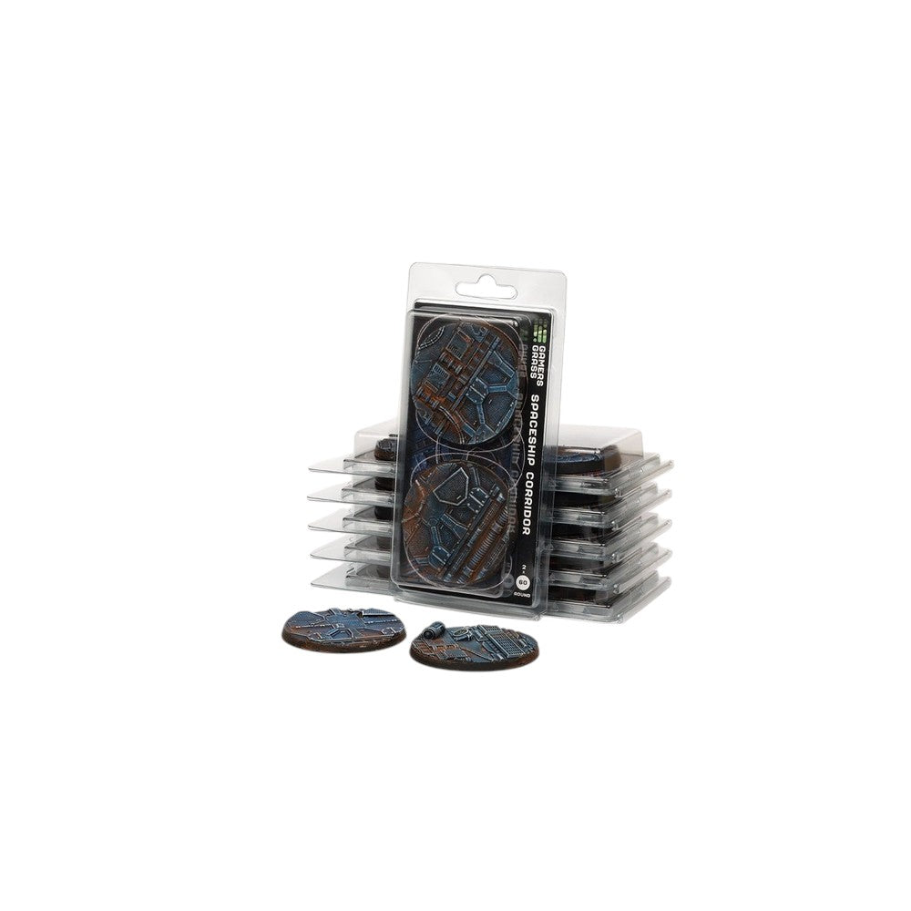 Gamers Grass - Battle Ready Bases - Spaceship Corridor - Round 60mm (x2)