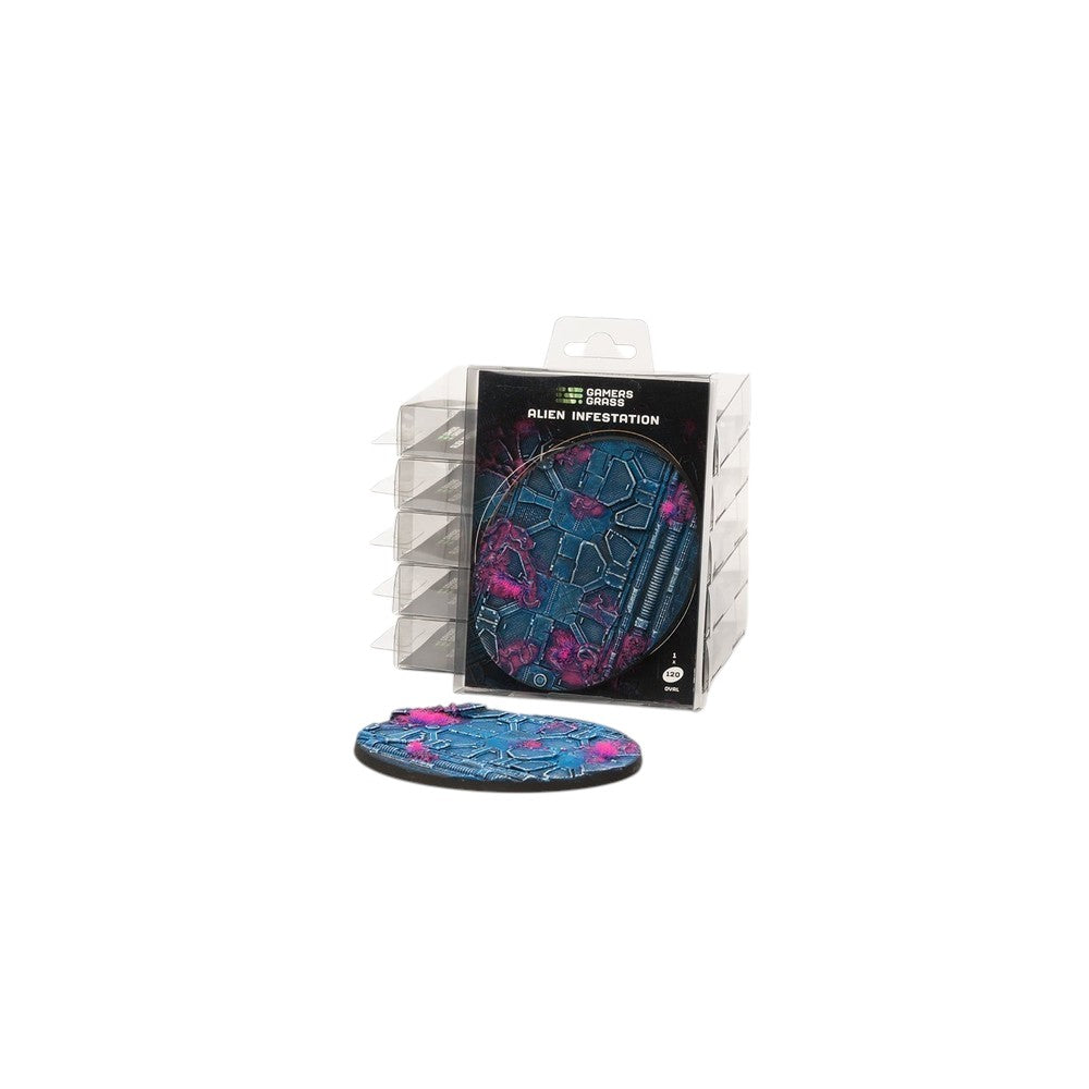 Gamers Grass - Battle Ready Bases - Alien Infestation - Oval 120mm (x1)