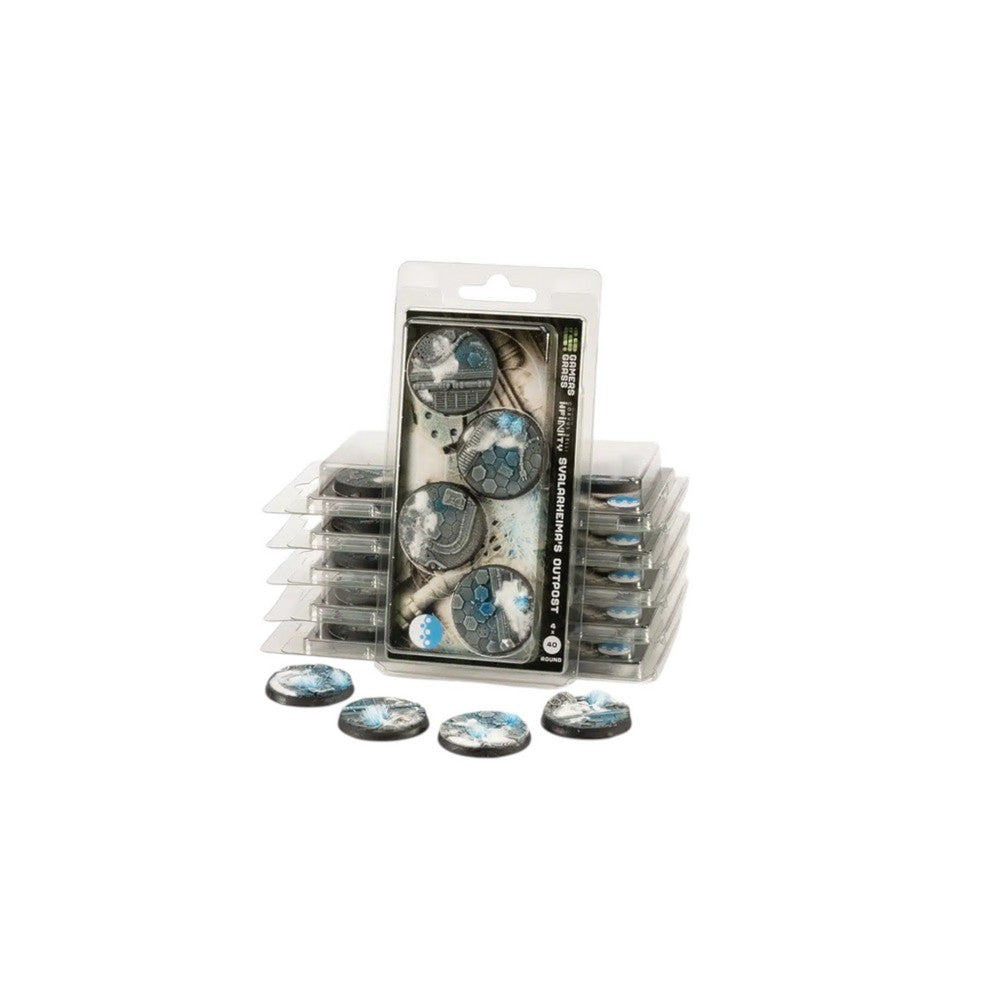 Gamers Grass - Battle Ready Bases - Svalarheima’s Outpost - Round 40mm (4x)