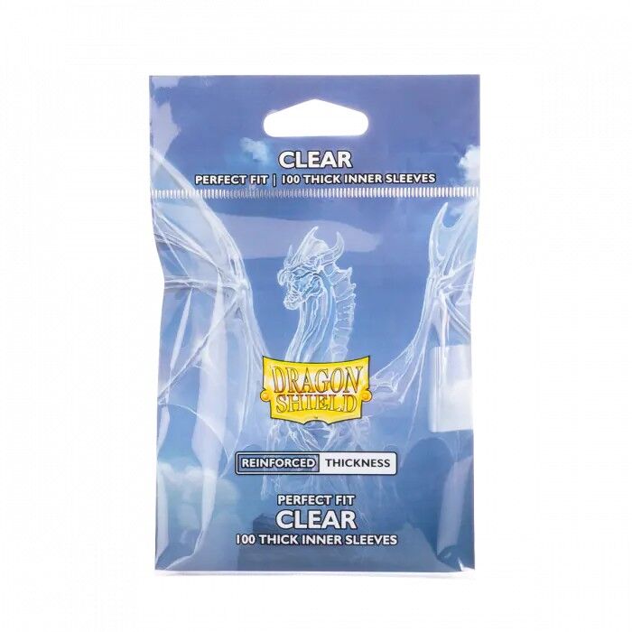 Dragon Shield: Perfect Fit Inner Sleeves – Thick – Clear