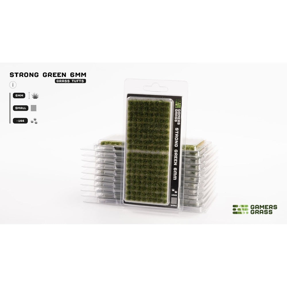 Gamers Grass - Grass Tufts - Strong Green 6mm - Small