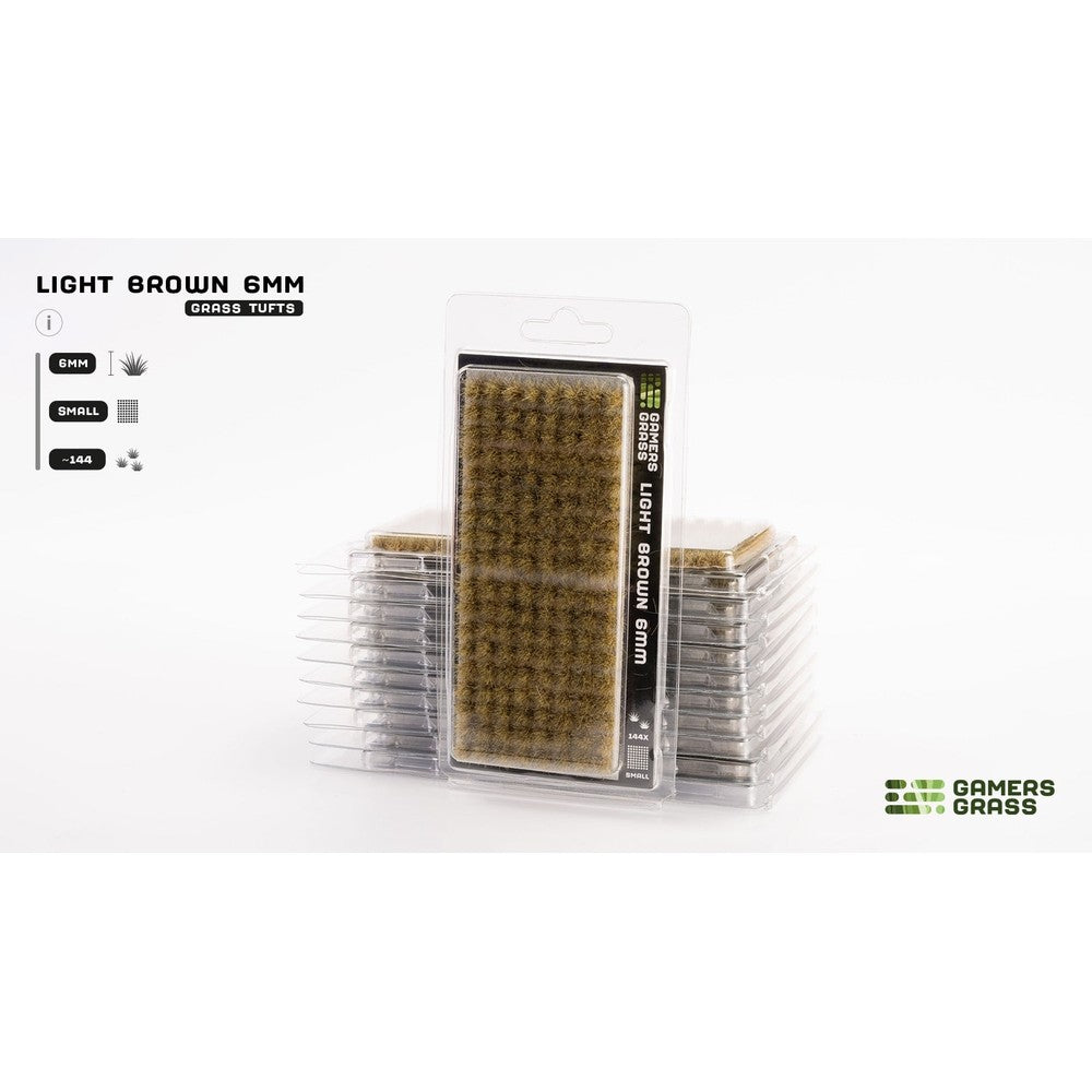 Gamers Grass - Grass Tufts - Light Brown 6mm - Small