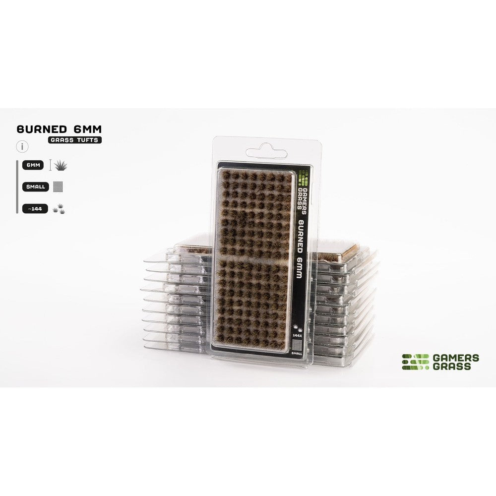 Gamers Grass - Grass Tufts - Burned Tufts 6mm - Small