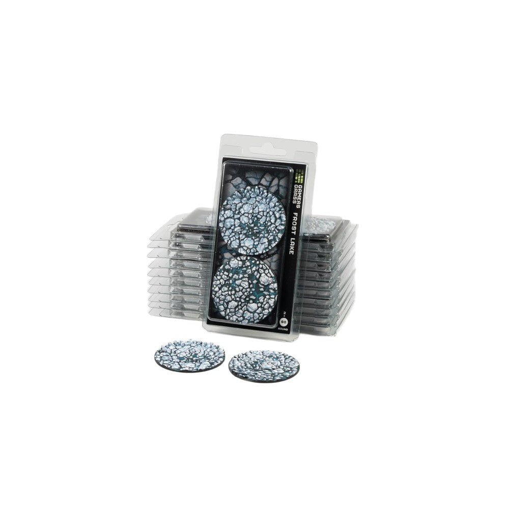 Gamers Grass - Battle Ready Toppers - Frost Lake - Round 60mm (x2)