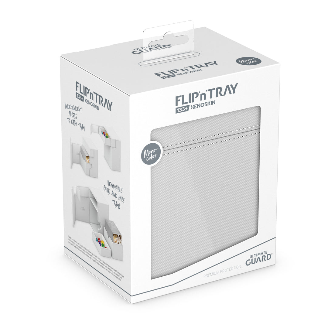 Ultimate Guard: Deck Box – XenoSkin Flip´n´Tray 133+ – White