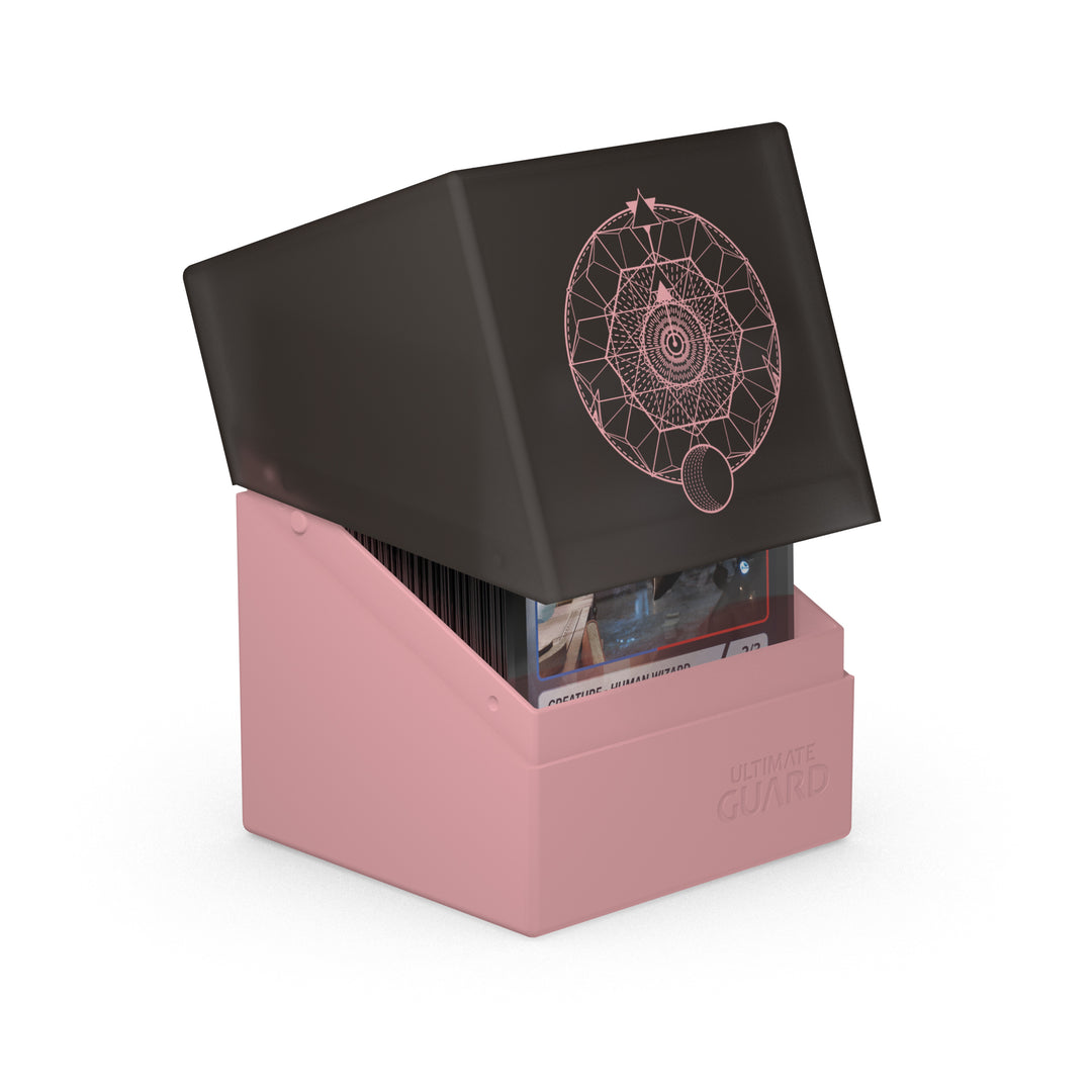 Ultimate Guard: Deck Box – Boulder 100+ – Druidic Secrets: Fatum (Dusty Pink)