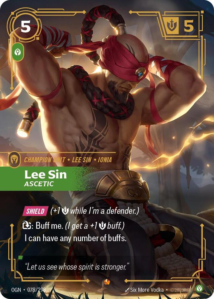 Lee Sin - Ascetic 078/298 (Origins)  - Foil