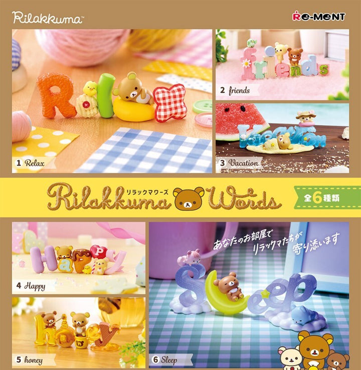 [Re-Ment] RILAKKUMA Words Blind Box