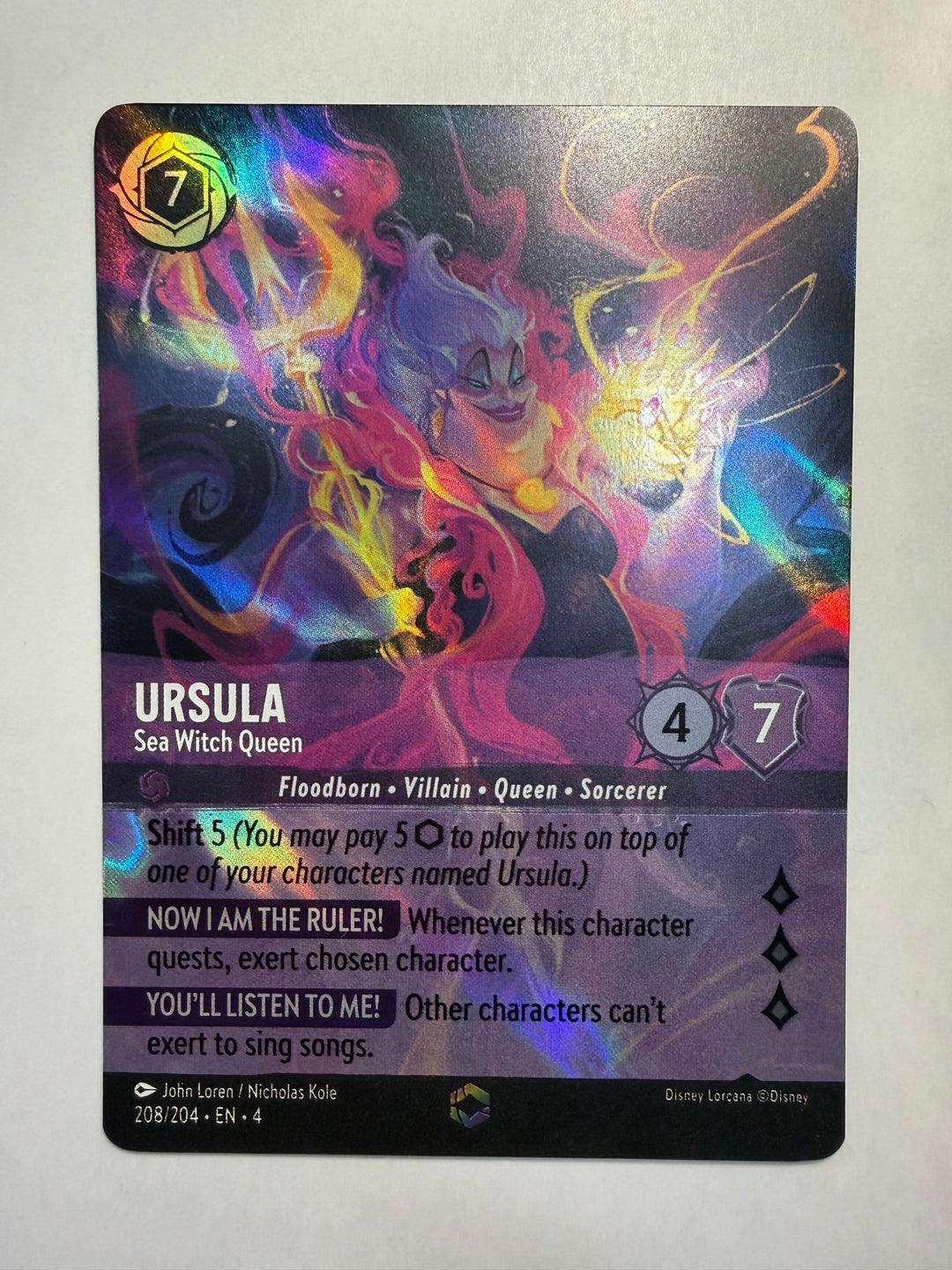 Ursula - Sea Witch Queen - 208/204 (Enchanted) - Ursula's Return (4)