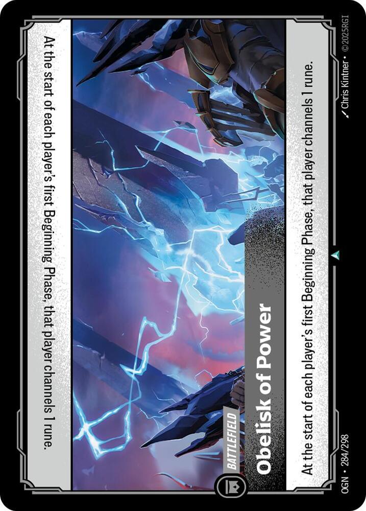 Obelisk of Power 284/298 (Origins)  - Foil