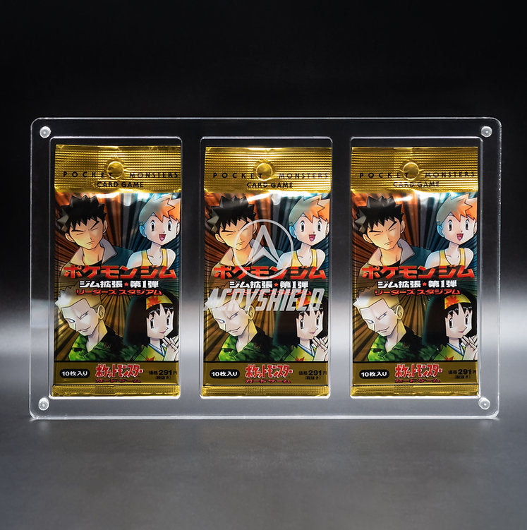 AcryShield Acrylic Long Crimp Booster Pack Display Case