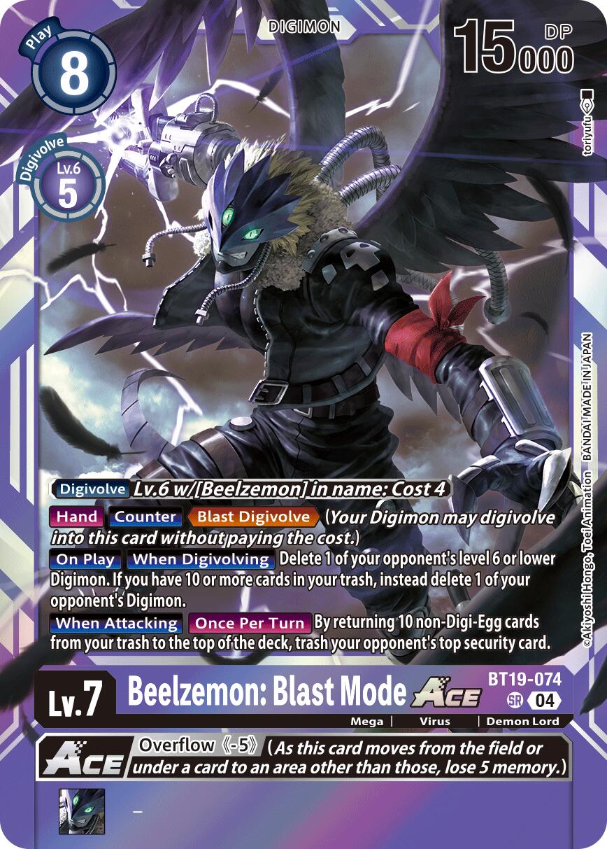Beelzemon: Blast Mode ACE (BT19-074)