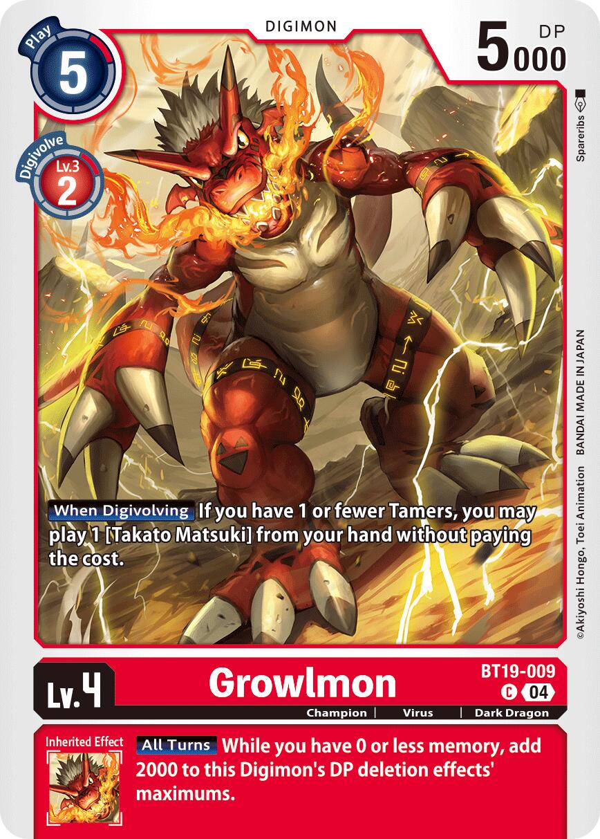 Growlmon (BT19-009)