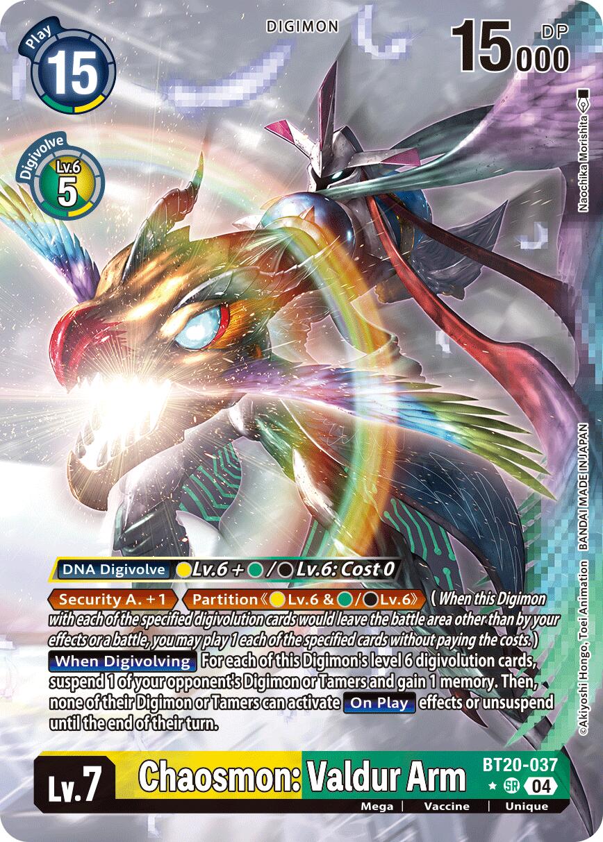 Chaosmon: Valdur Arm (BT20-037) (Alternate Art)