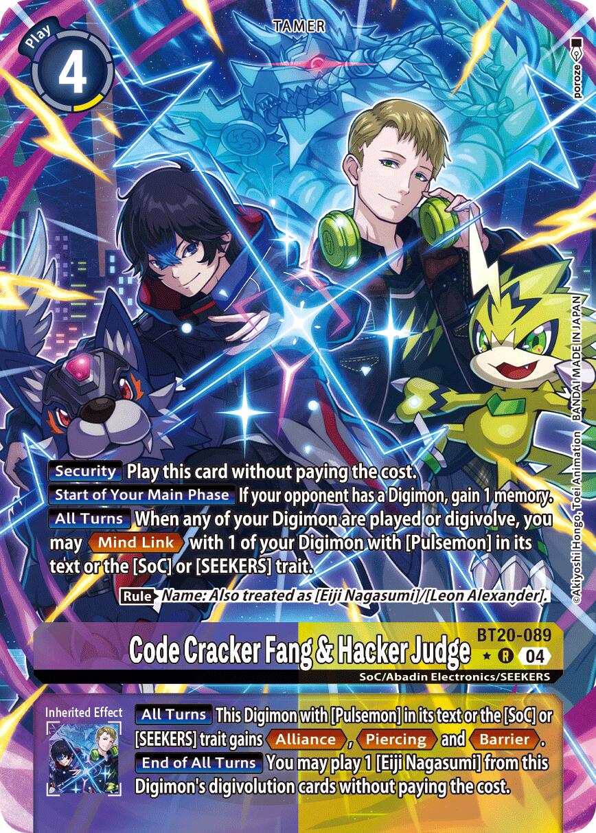 Code Cracker Fang & Hacker Judge (BT20-089) (Alternate Art)