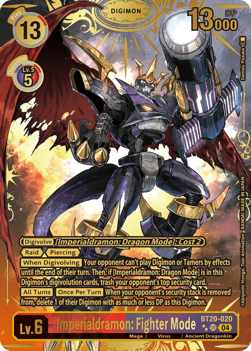 Imperialdramon: Fighter Mode (BT20-020) (Textured)
