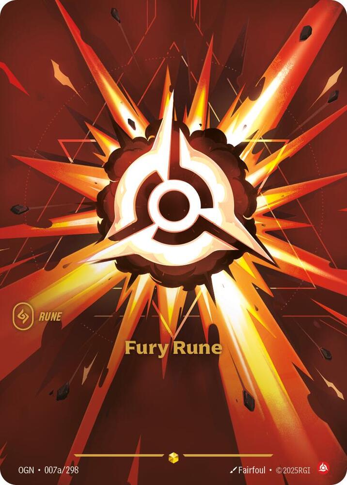 Fury Rune 007a/298 (Origins)  - Foil