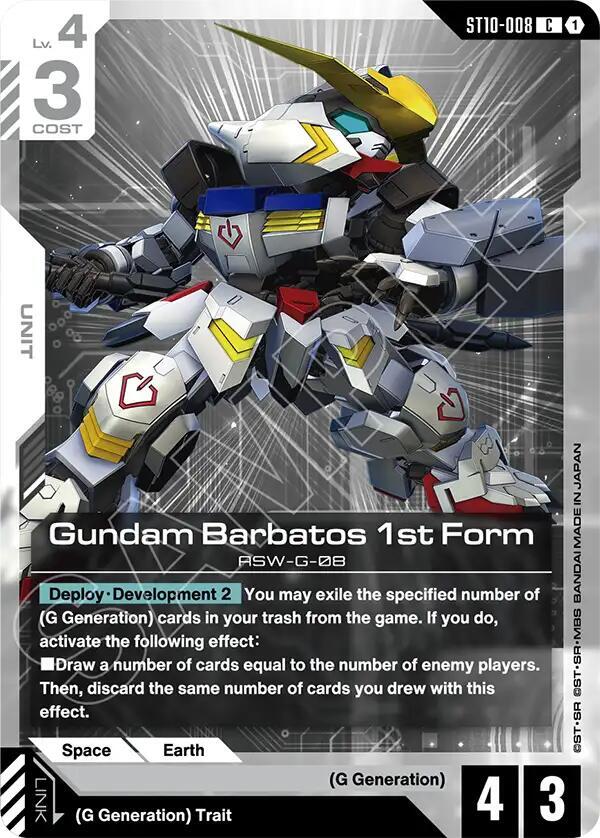 Gundam Barbatos 1st Form (ST10-008)