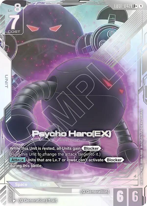 Psycho Haro (EX) (EB01-042) (LR+) (Alternative Art)