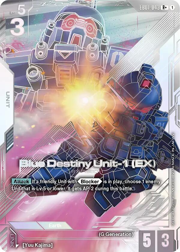 Blue Destiny Unit-1 (EX) (EB01-043) (R+) (Alternative Art)