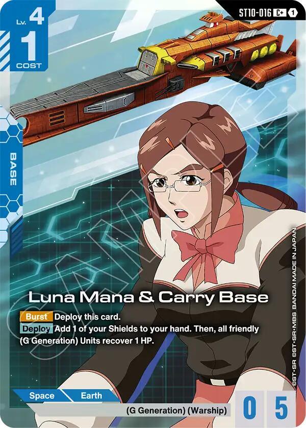 Luna Mana & Carry Base (ST10-016) (C+) (Alternative Art)