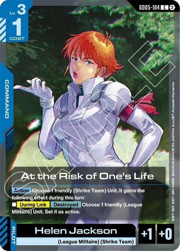 At the Risk of One's Life (GD05-104)