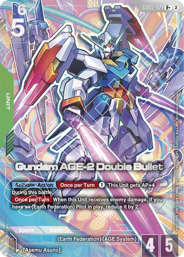 Gundam AGE-2 Double Bullet (GD05-021) (R+) (Alternative Art)