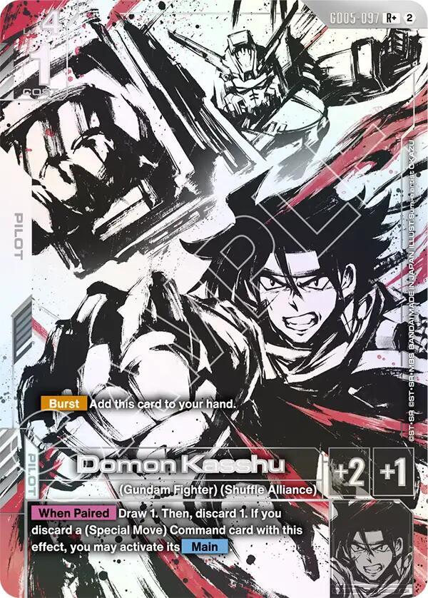 Domon Kasshu (GD05-097) (R+) (Alternative Art)