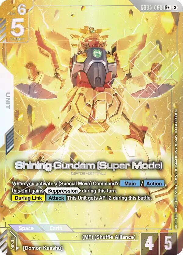 Shining Gundam (Super Mode) (GD05-068) (R+) (Alternative Art)