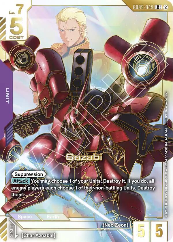Sazabi (GD05-049) (LR++) (Alternative Art)