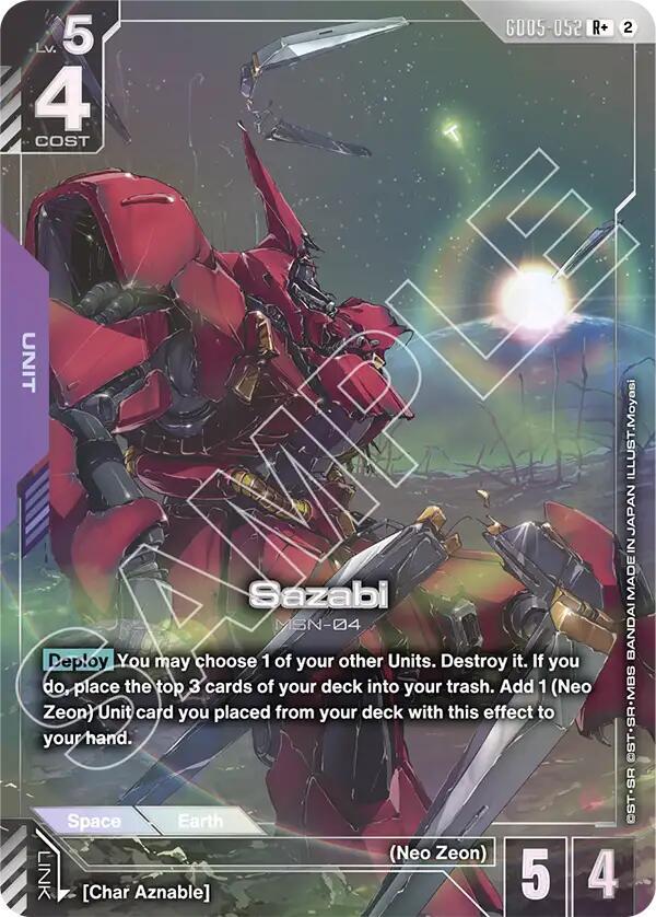 Sazabi (GD05-052) (R+) (Alternative Art)
