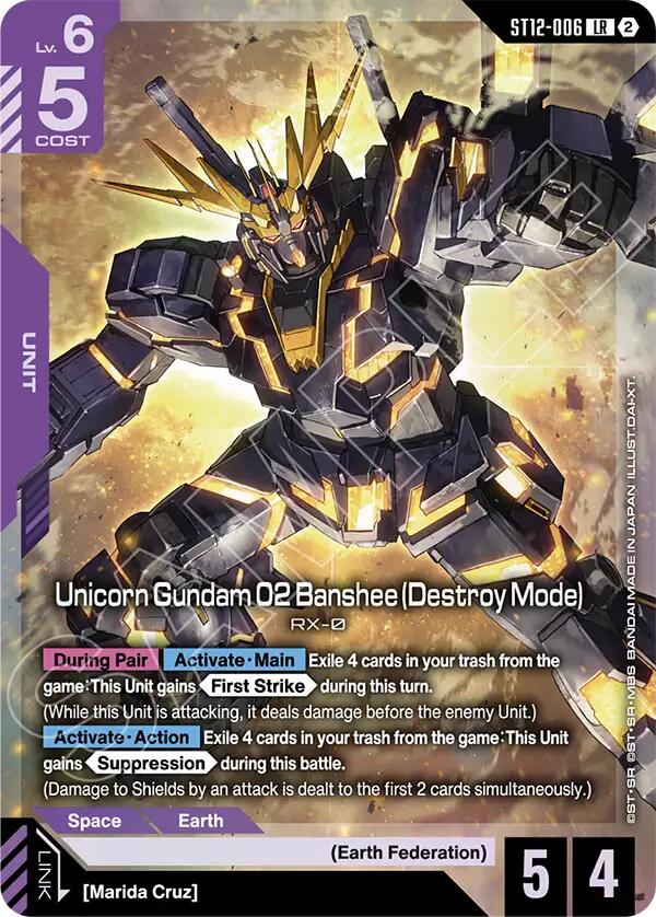 Unicorn Gundam 02 Banshee (Destroy Mode) (ST12-006)