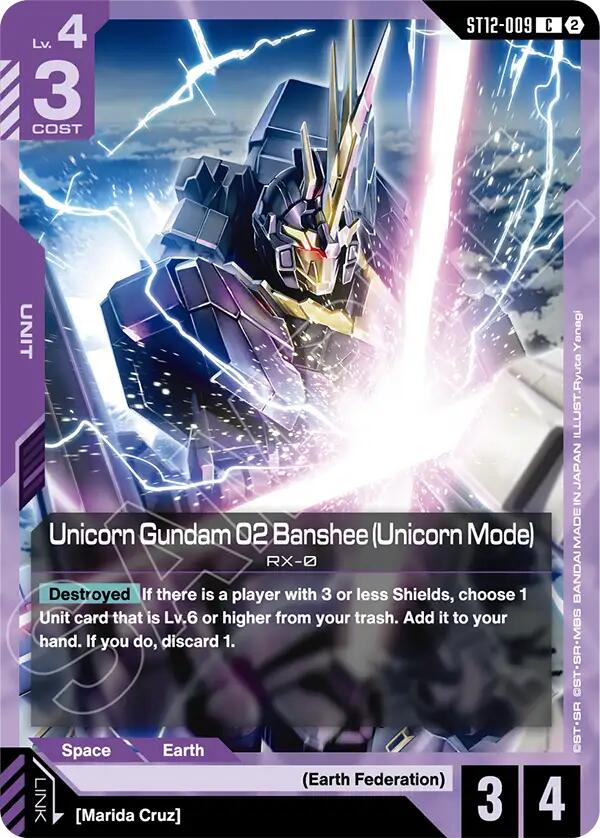 Unicorn Gundam 02 Banshee (Unicorn Mode) (ST12-009)