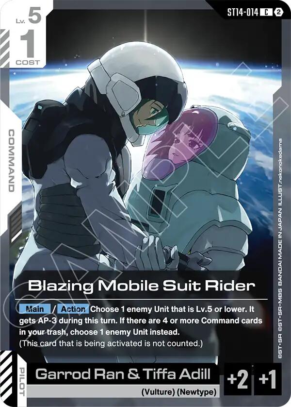 Blazing Mobile Suit Rider (ST14-014)