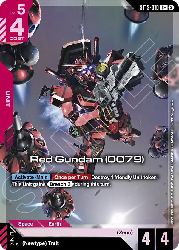 Red Gundam (0079) (ST13-010) (C+) (Alternative Art)