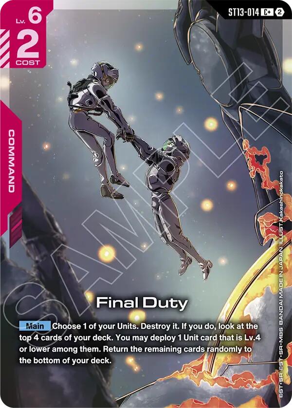 Final Duty (ST13-014) (C+) (Alternative Art)