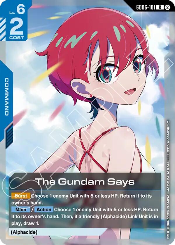 The Gundam Says (GD06-101)