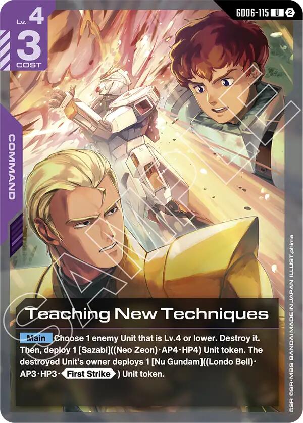 Teaching New Techniques (GD06-115)